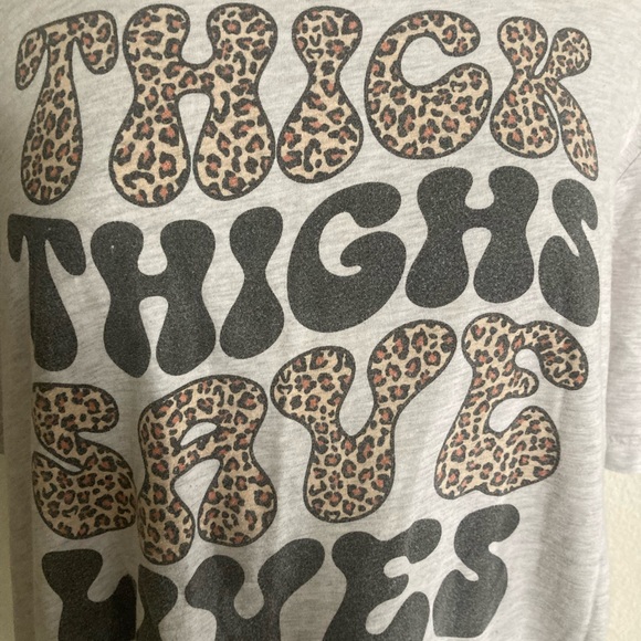 ❤️$10 BUNDLE SALE WAS $23 Thick Thighs Save Lives tshirt - Picture 3 of 6